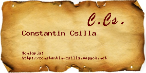 Constantin Csilla névjegykártya